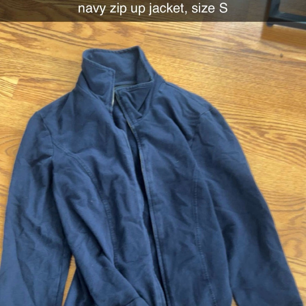 Navy Zip-Up Jacket